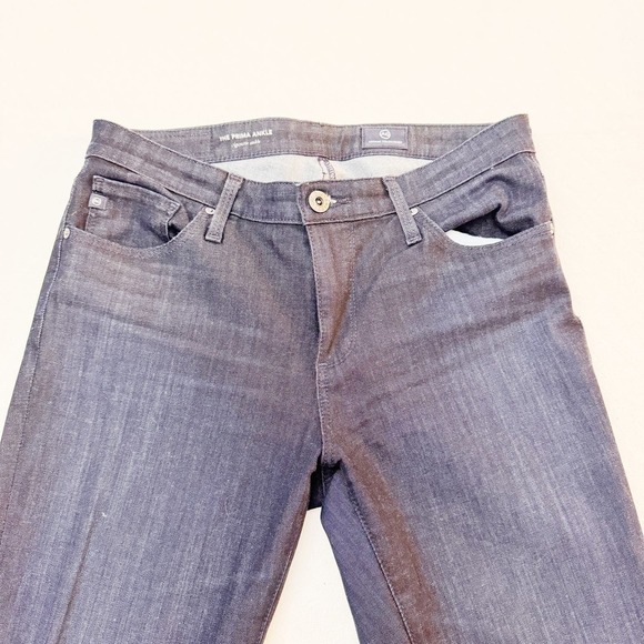 AG The Prima Cigarette Ankle Dark Wash Denim Skinny Jeans Size 27 MINT - Picture 4 of 7